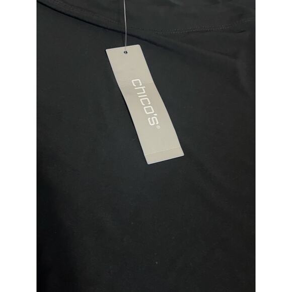 Chico’s NWT Classic Black Short Sleeve Top – Women’s Size 2. Wardrobe staple - Picture 5 of 8